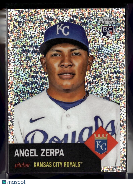 2022 TOPPS CHROME PLAT ANN SPECKLE /150 51 Angel Zerpa - Kansas City Royals RC