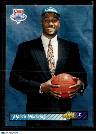 1992-93 UPPER DECK ROOKIE ALONZO MOURNING HORNETS