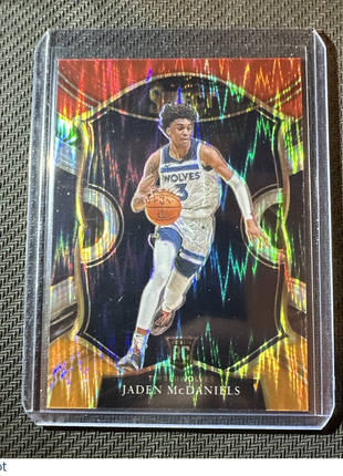 jaden mcdaniels Select Red Yellow Shock Rookie