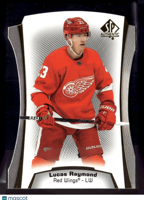 2021-22 SP AUTHENTIC DIE CUT LUCAS RAYMOND RED WINGS