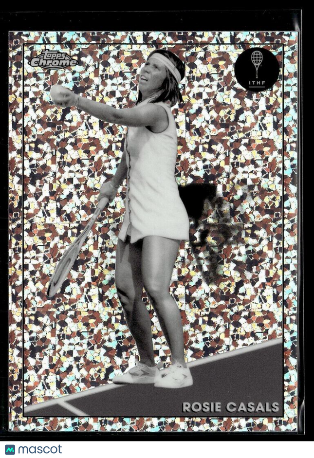2021 TOPPS CHROME TENNIS BLACK WHITE MINI DIAMONDS 11 Rosie Casals