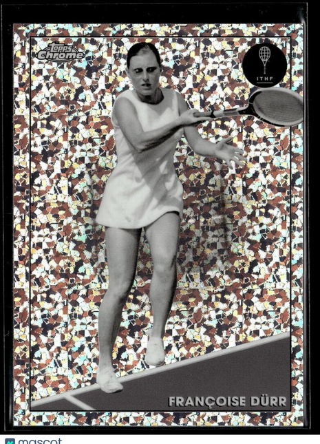 2021 TOPPS CHROME TENNIS BLACK WHITE MINI DIAMONDS 21 Françoise Dürr
