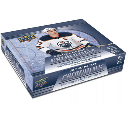 NHL 2021-22 Upper Deck NHL Credentials Hockey Hobby Box