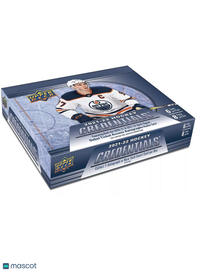 NHL 2021-22 Upper Deck NHL Credentials Hockey Hobby Box