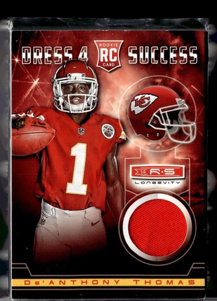 2014 ROOKIES STARS DRESS 4 SUCCESS JERSEY RELIC DE'ANTHONY THOMAS CHIEFS