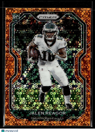 2020 PRIZM ORANGE ORBIT ROOKIE JALEN REAGOR EAGLES