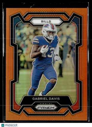 2023 PRIZM ORANGE /249 29 Gabriel Davis - Buffalo Bills
