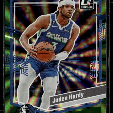 2023-24 DONRUSS GREEN SPIRAL 196 Jaden Hardy Dallas Mavericks