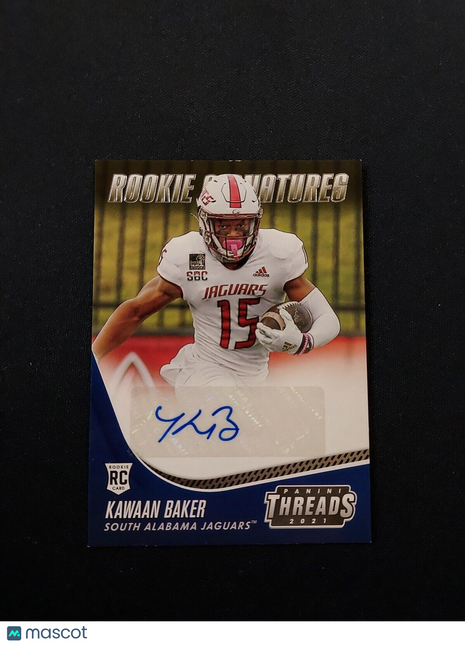 2021 Kawaan Baker Panini Threads Rc Rookie Auto