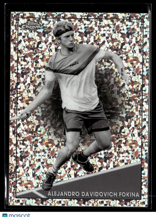 2021 TOPPS CHROME TENNIS BLACK WHITE MINI DIAMOND 15 Alejandro Davidovich Fokina