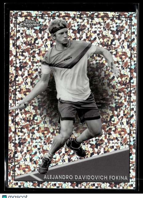 2021 TOPPS CHROME TENNIS BLACK WHITE MINI DIAMOND 15 Alejandro Davidovich Fokina