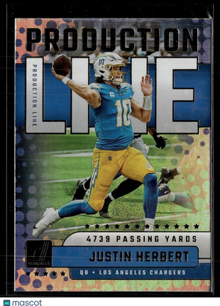 2023 DONRUSS PRODUCTION JUSTIN HERBERT CHARGERS