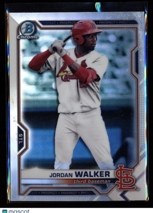 2021 BOWMAN CHROME REFRACTOR DRAFT JORDAN WALKER CARDINALS