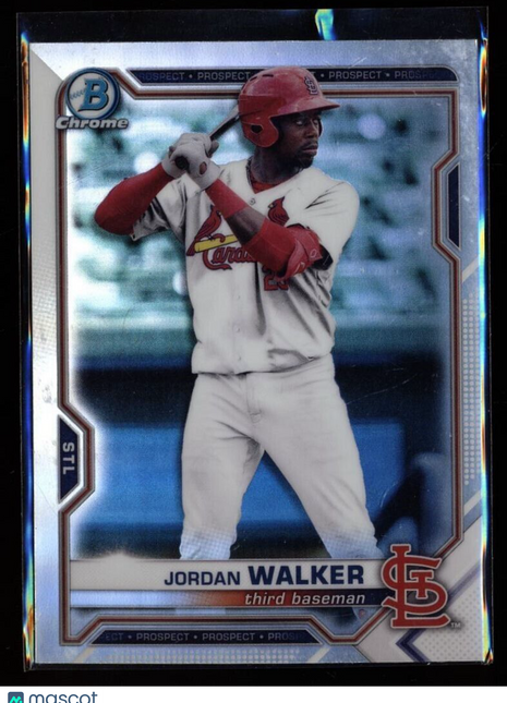 2021 BOWMAN CHROME REFRACTOR DRAFT JORDAN WALKER CARDINALS