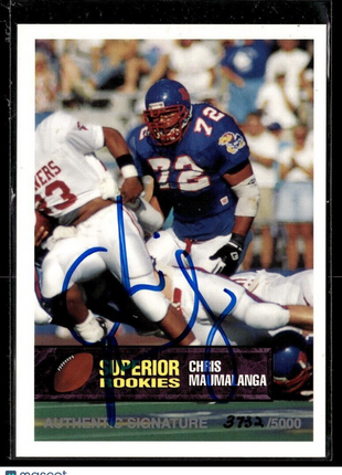 1994 SUPERIOR PIX ROOKIES /5000 AUTO CHRIS MAUMALANGA GIANTS