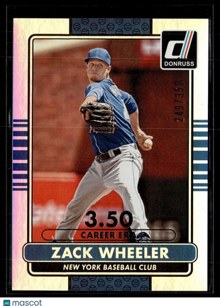 2015 DONRUSS CAREER /350 ZACK WHEELER METS
