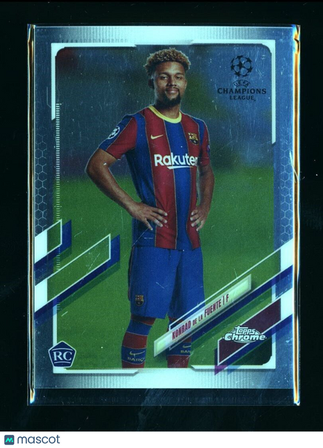 2020-21 TOPPS CHROME CL ROOKIE KONRAD DE LA FUENTE BARCA