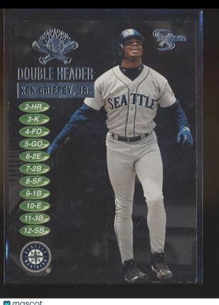 1998 SKYBOX DOUBLE HEADER DUGOUT ACCESS KEN GRIFFEY JR MARINERS