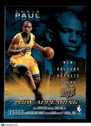 2009-10 UPPER DECK NOW APPEARING CHRIS PAUL HORNETS