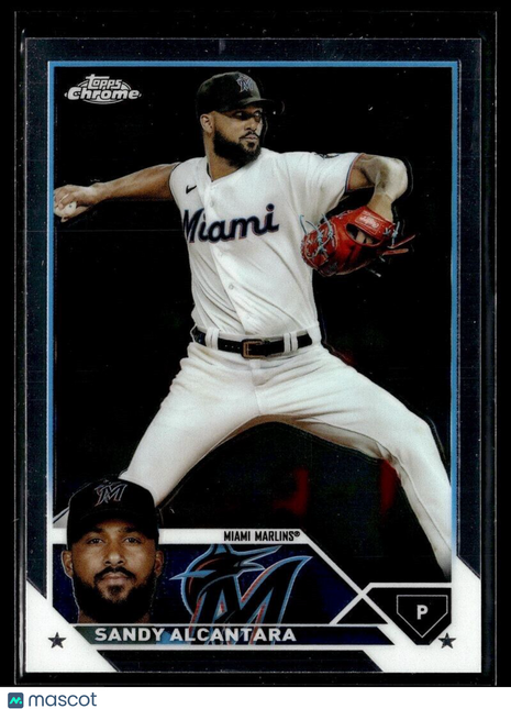 2023 TOPPS CHROME 74 Sandy Alcantara - Miami Marlins