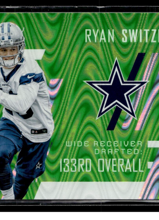 2017 UNPARALLELED GREEN SWIRL ROOKIE /499 RYAN SWITZER COWBOYS