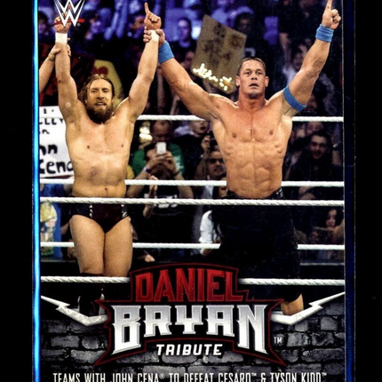 2017 TOPPS WWE DANIEL BRYAN TRIBUTE 38 OF 40 DANIEL BRYAN JOHN CENA