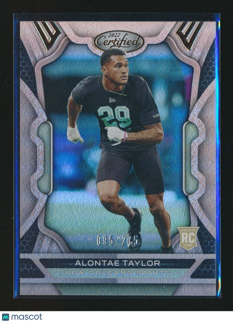 2022 CERTIFIED BRONZE ROOKIE /275 ALONTAE TAYLOR SAINTS