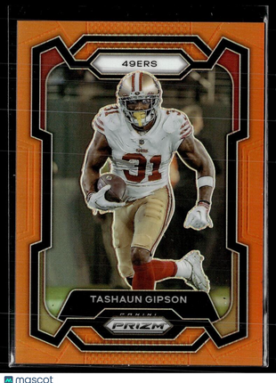 2023 PRIZM ORANGE /249 273 Tashaun Gipson - San Francisco 49ers