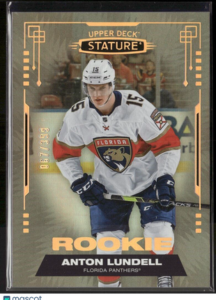 2021-22 UD STATURE ROOKIE /399 ANTON LUNDELL PANTHERS