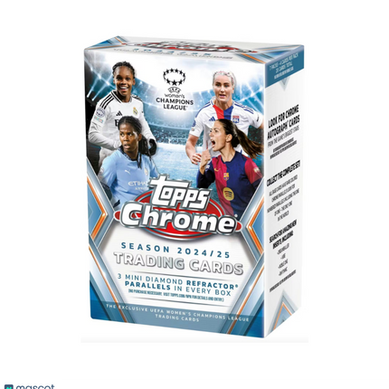 SOCCER 2024-25 Topps UEFA Women's Champions League Chrome Soccer Blaster Box