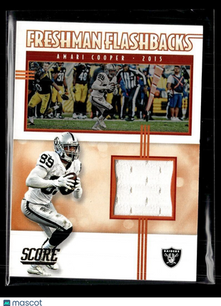 2020 SCORE FRESHMAN FLASHBACKS JERSEY RELIC AMARI COOPER RAIDERS