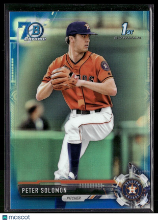 2017 BOWMAN CHROME BLUE 70TH /200 1ST PROSPECT PETER SOLOMON ASTROS
