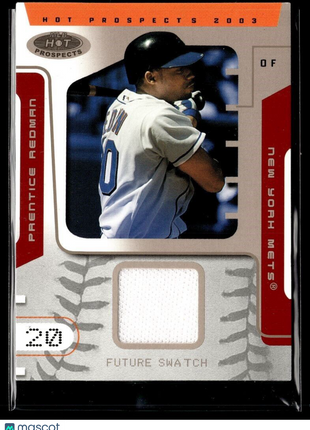 2003 HOT PROSPECTS FUTURE SWATCH /250 JERSEY RELIC PRENTICE REDMAN METS