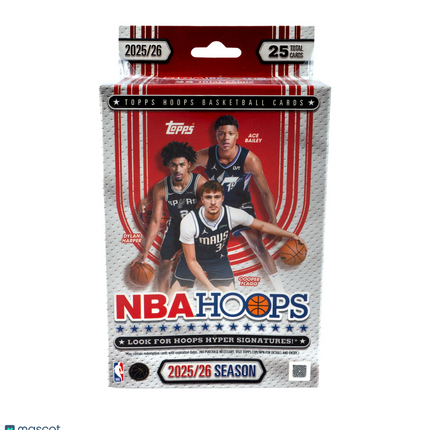 NBA 2025-26 Topps Hoops Basketball Trading Cards Hanger Box