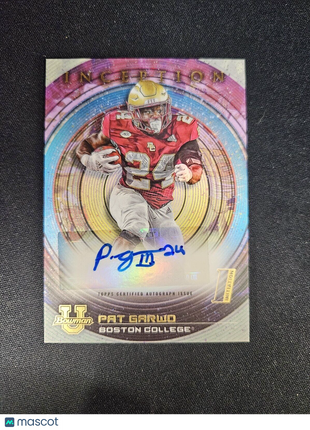 2023 Pat Garwd Bowman U Inception Auto Boston College