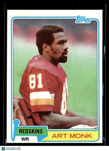1981 TOPPS ROOKIE ART MONK REDSKINS