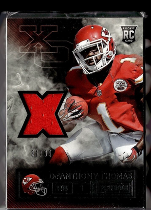 2014 PLAYBOOK X'S O'S /99 JERSEY RELIC DE'ANTHONY THOMAS CHIEFS