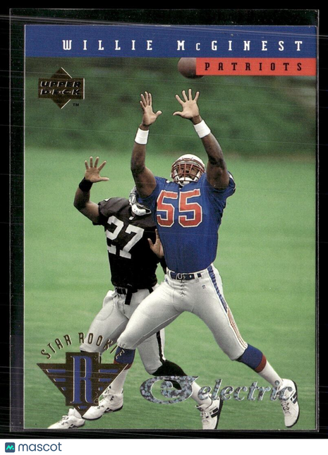 1994 UPPER DECK STAR ROOKIE ELECTRIC WILLIE MCGINEST PATRIOTS