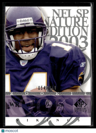 2003 SP SIGNATURE EDITION ROOKIE /250 NATE BURLESON VIKINGS