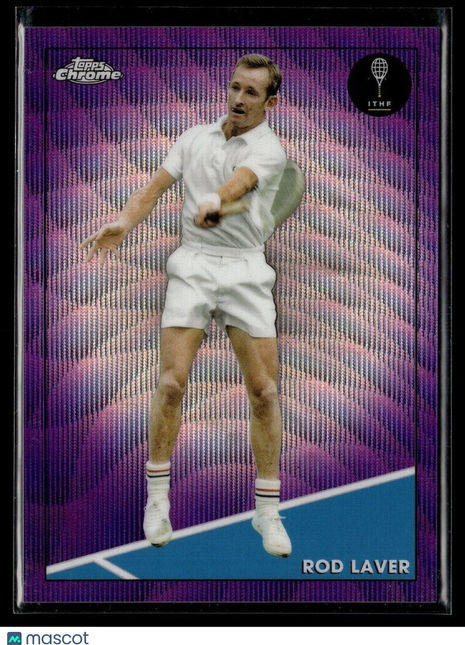 2021 TOPPS CHROME TENNIS PURPLE WAVE /199 38 Rod Laver