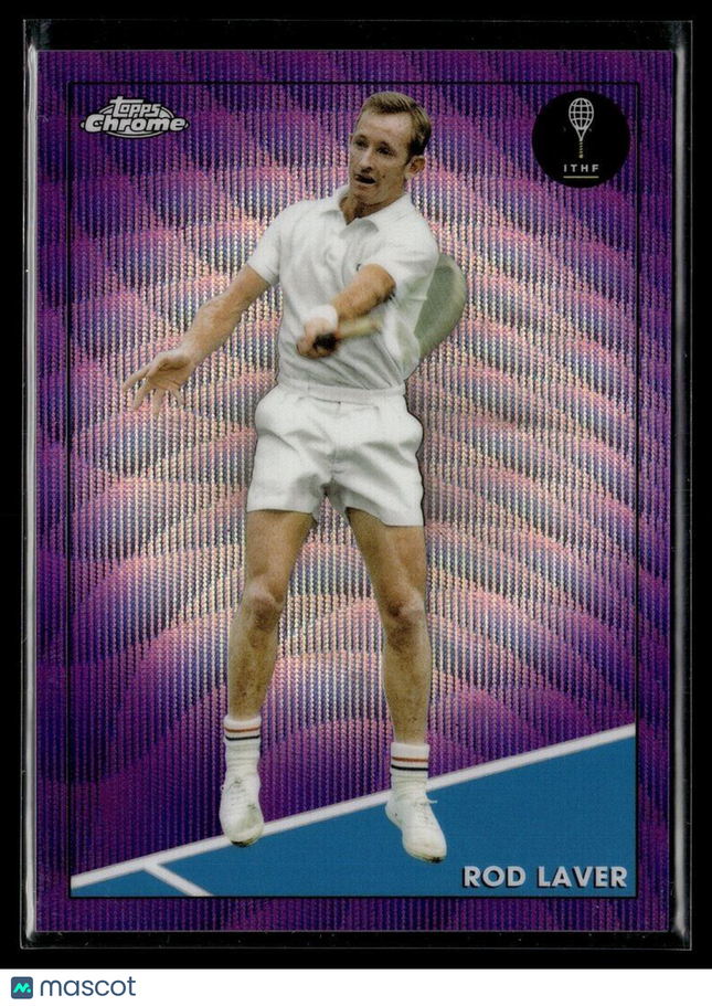 2021 TOPPS CHROME TENNIS PURPLE WAVE /199 38 Rod Laver