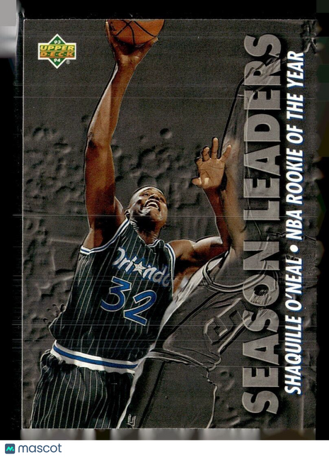 1993-94 UPPER DECK SEASON LEADERS SHAQUILLE O'NEAL MAGIC