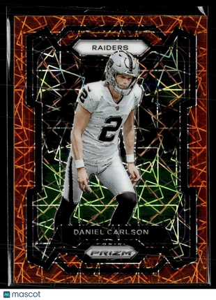 2023 PRIZM ORANGE LAZER 173 Daniel Carlson - Las Vegas Raiders