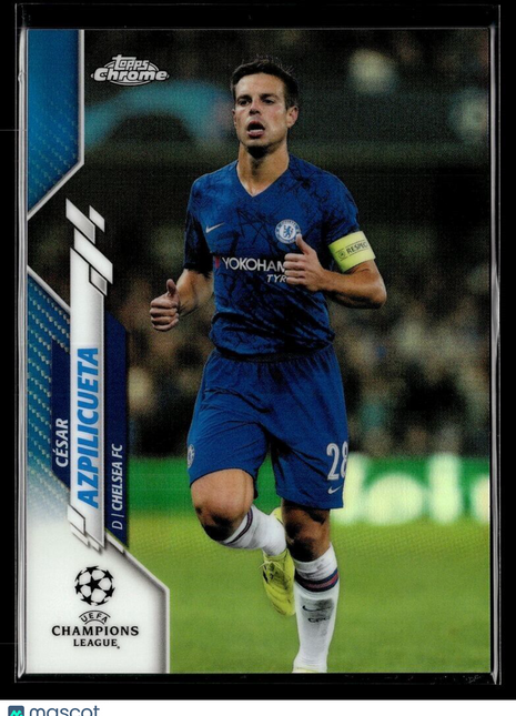 2019-20 TOPPS CHROME CL BLUE /150 CESAR AZPILICUETA CHELSEA