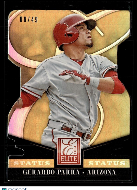 2015 ELITE GOLD STATUS /49 GERARDO PARRA DBACKS