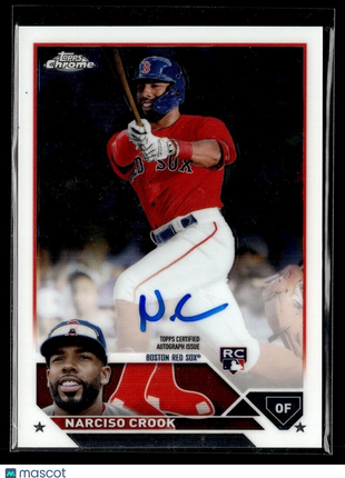 2023 TOPPS CHROME ROOKIE AUTO NARCISO CROOK RED SOX