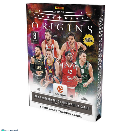 EBL Panini 2025-26 Origins EuroLeague Basketball Hobby Box