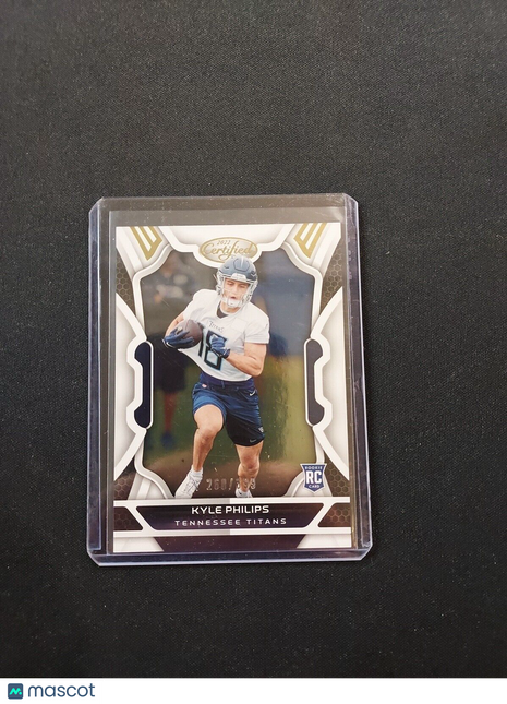 2022 Kyle Philips Certified White Rc Rookie /399 #169 Titans