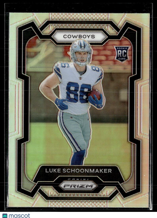2023 PRIZM SILVER ROOKIE 325 Luke Schoonmaker - Dallas Cowboys
