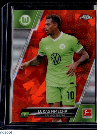 2022-23 TOPPS CHROME BUNDESLIGA ORANGE ICE /250 LUKAS NMECHA WOLFSBURG